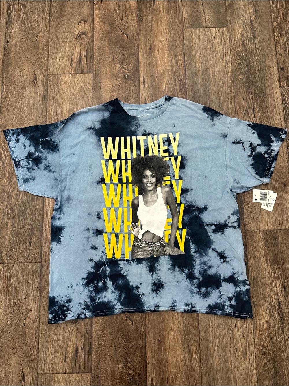 Whitney Houston 100% Cotton T Shirt Women’s Size 2XL Blue